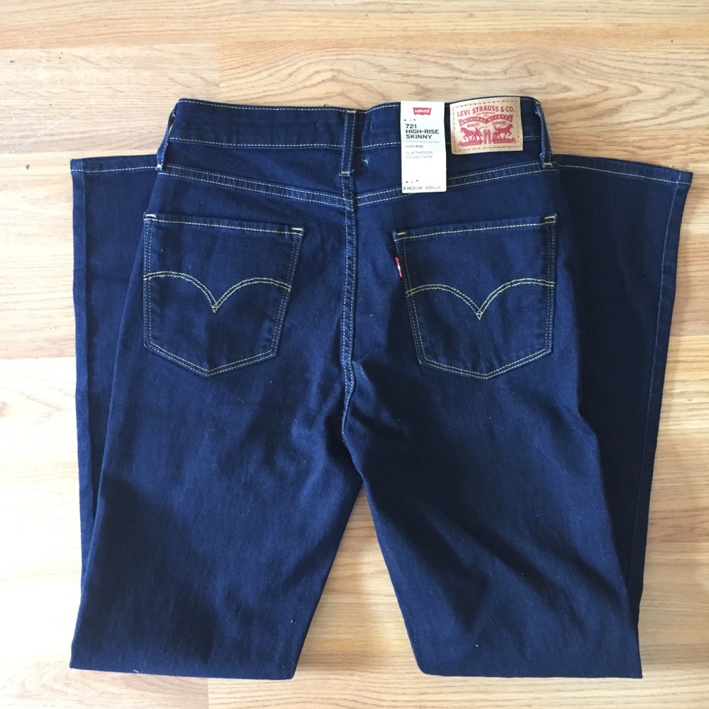 Levi’s 721 High Rise Skinny Jeans Blue Size 29